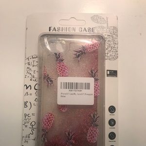iPhone 8/7 Pineapple Pink Glitter Case